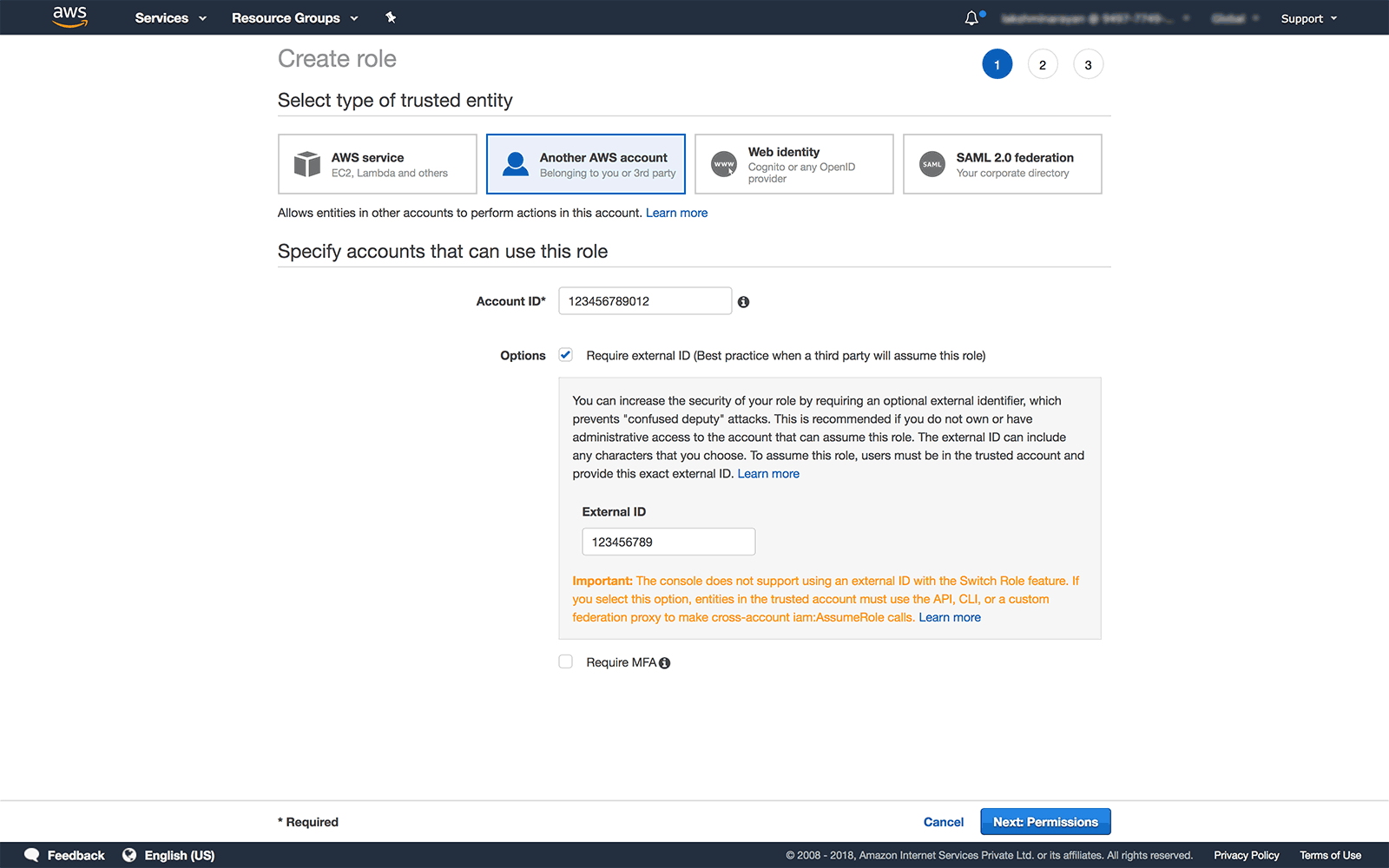 Configure Account and External ID