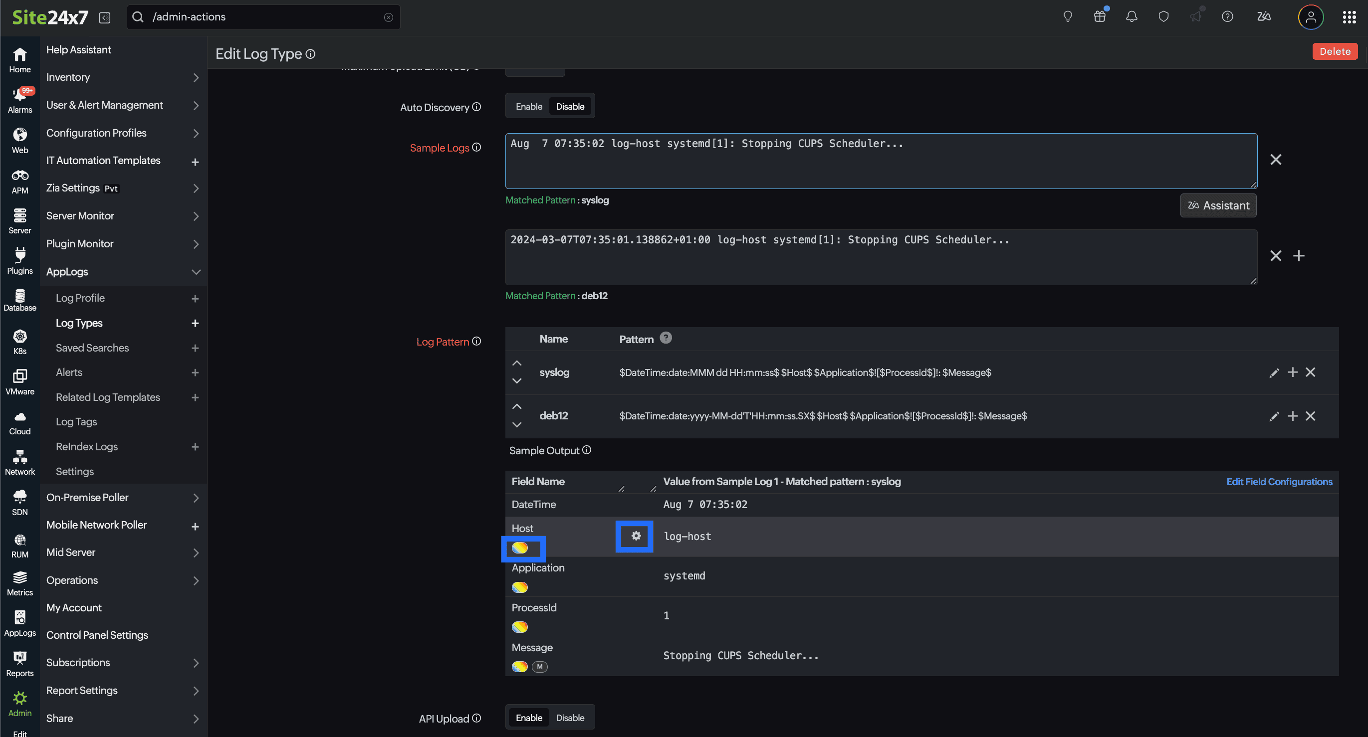 Oval icon in settings Oval icon in settings