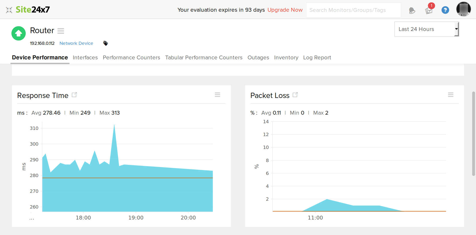 Device performance