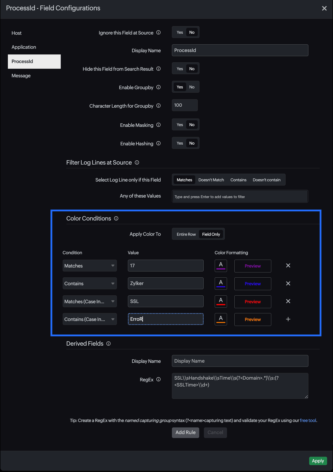 Condition type Condition type