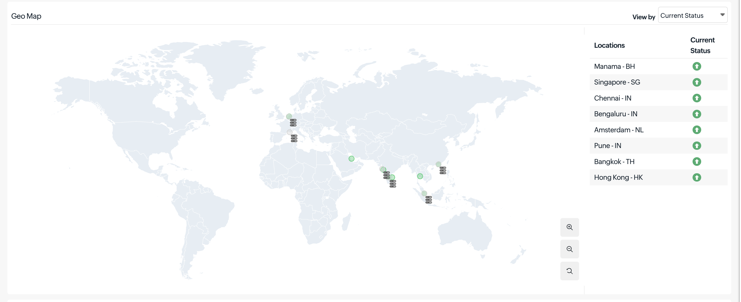 Geo map for Ping monitor