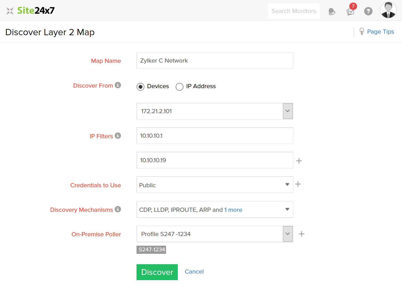 Discover layer 2 map