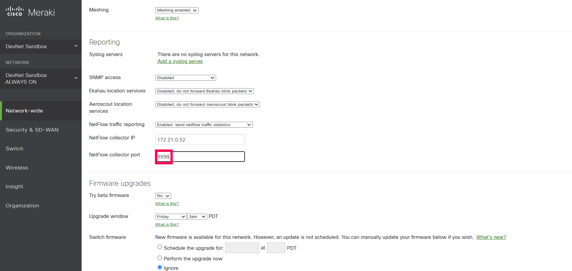 NetFlow Meraki Fig 5