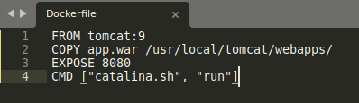 DockerFile of Tomcat- Before