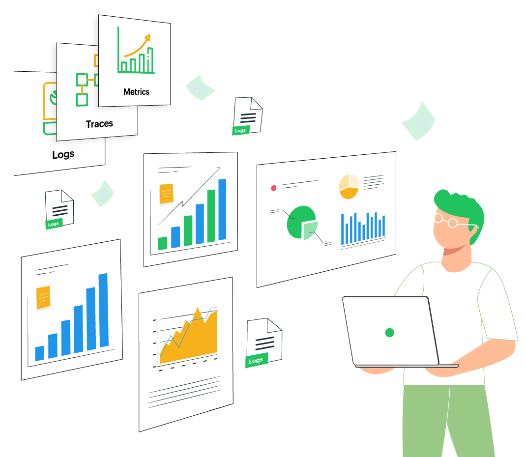 Better troubleshooting with metrics, traces, and logs